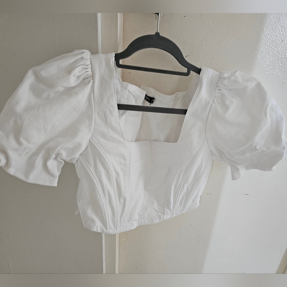Nasty Gal denim blouse
